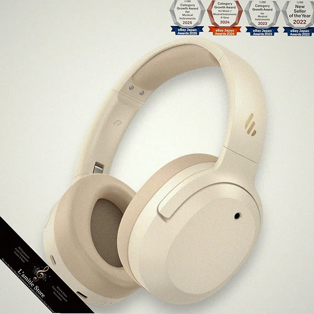 Edifier W820NB PLUS WH LDAC Kompatibel Noise Cancelling Bluetooth 5.2 JP Neu
