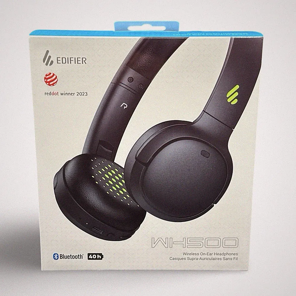 Edifier WH500 Wireless Bluetooth V5.2 On-Ear Faltbare Kopfhörer - Schwarz