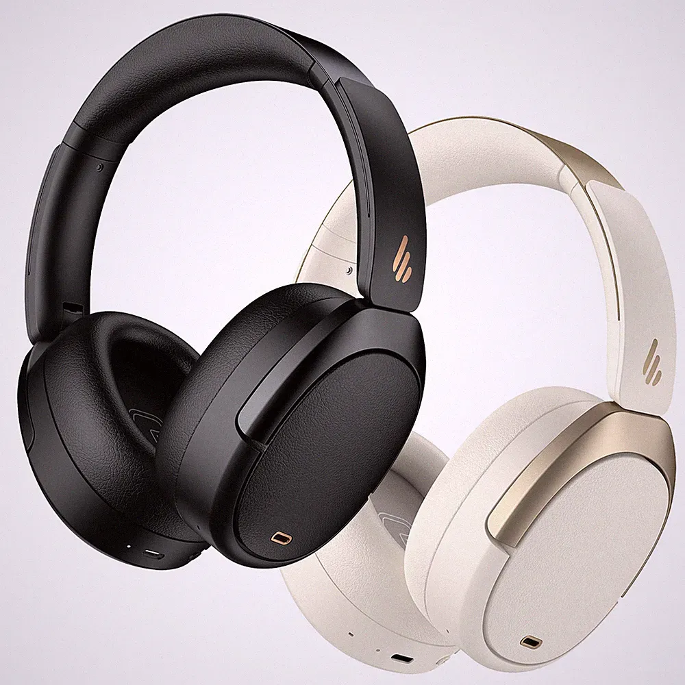 Edifier WH950NB Wireless BT Noise Cancelling Over-Ear Kopfhörer - Schwarz/Elfenbein