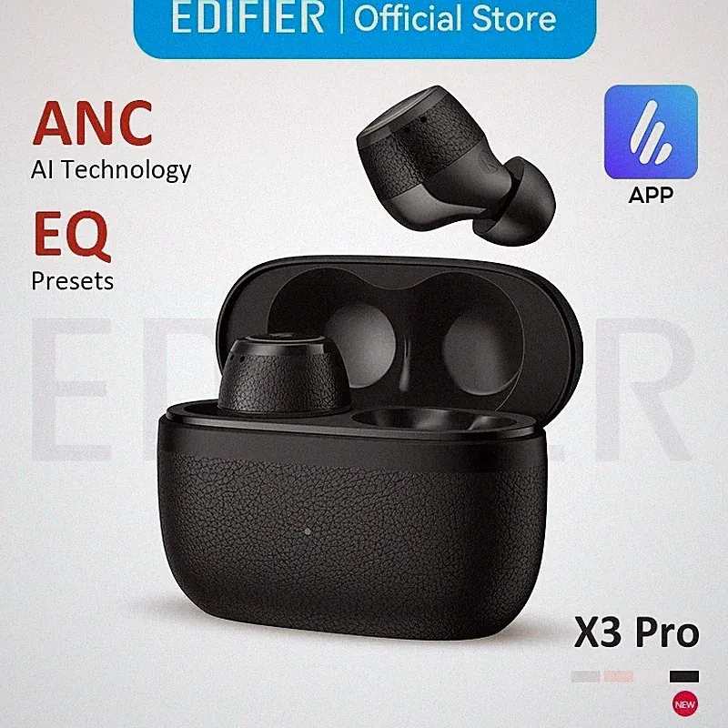 Edifier X3 Pro True Wireless Earbuds, ANC, Bluetooth 5.4, Multipoint, IP54