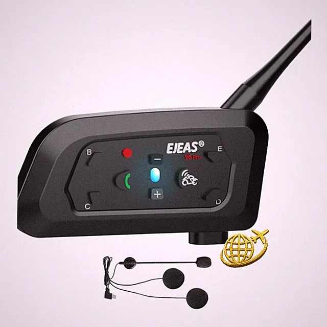EJEAS V6 Motorrad Intercom Bluetooth Headset 1200m DSP-Rauschunterdrückung
