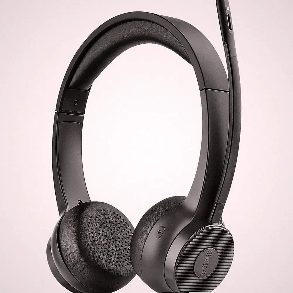 EKSA H16 On Ear Headset Bluetooth® Schwarz Noise Cancelling