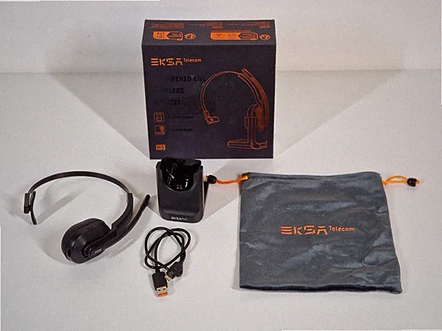 EKSA H5 On Ear Headset Bluetooth Mikrofon Noice Cancelling Mono Headset KI H5