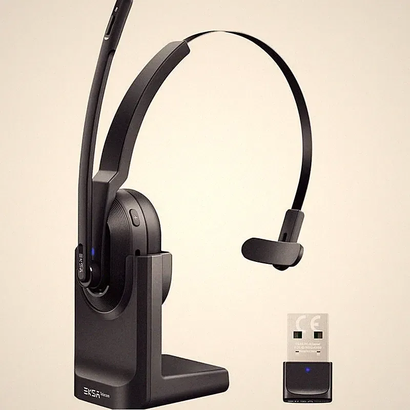 EKSA On Ear Headset Bluetooth Schwarz Noise Cancelling Mikrofon - Wie Neu