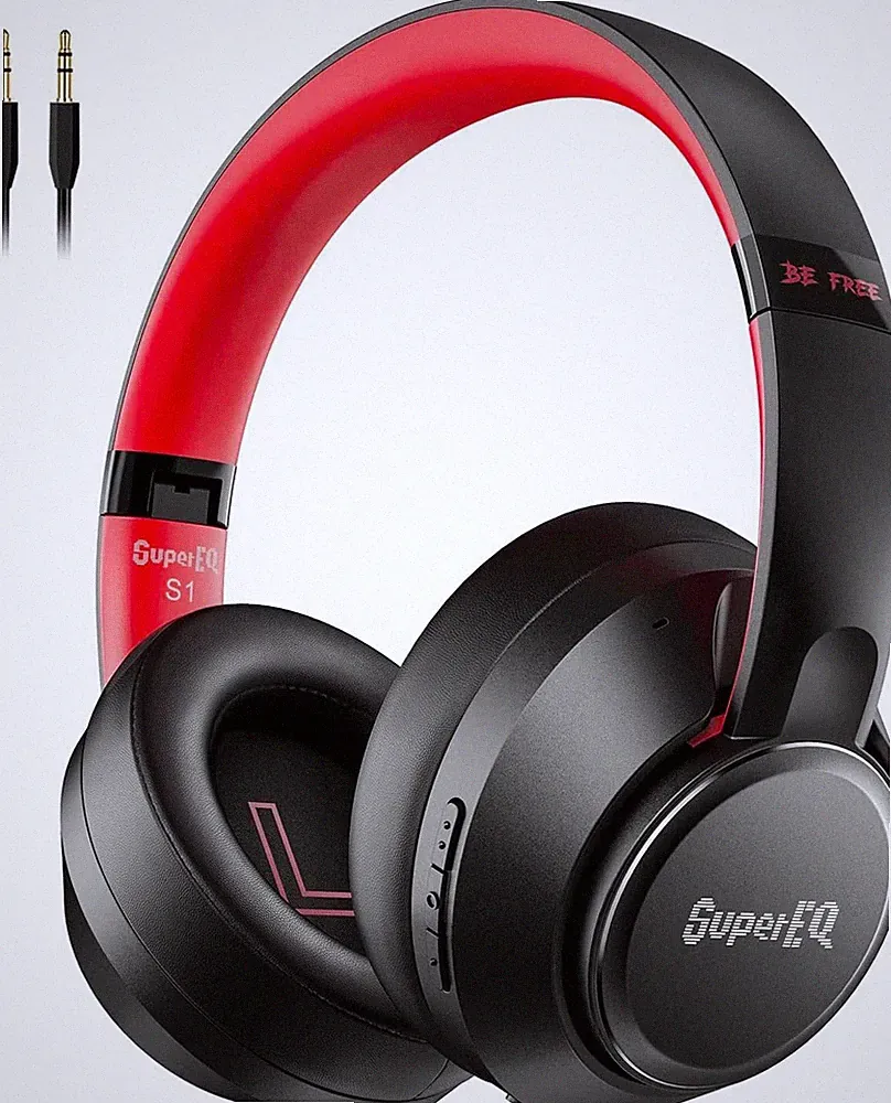 Eksa SuperEQ S1 Active Noise Cancelling Over-Ear Bluetooth Kopfhörer Mikrofon