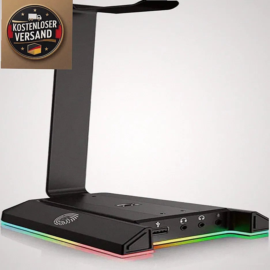 EKSA W1 RGB Kopfhörerhalterung 7,1 Surround Sound 2 USB 3,5