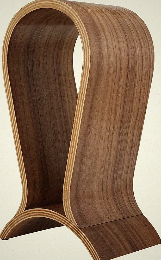 Eleganter Kopfhörer Halter aus Walnussholz für Over-Ear-Kopfhörer