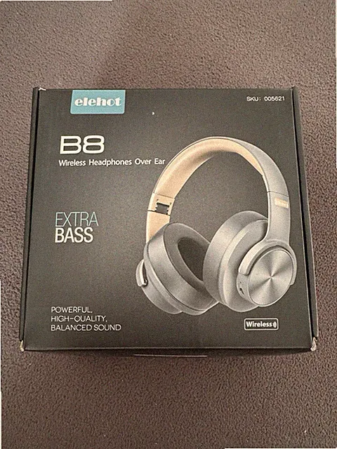 Elehot B8 Extra Bass BT Bluetooth Kopfhörer Mikrofon AKKU 40H Faltbar Over-Ear