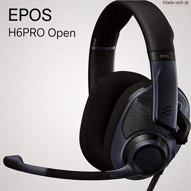 EPOS H6PRO Open Acoustic Gaming Headset - Sebring Black - OVP & Top Zustand