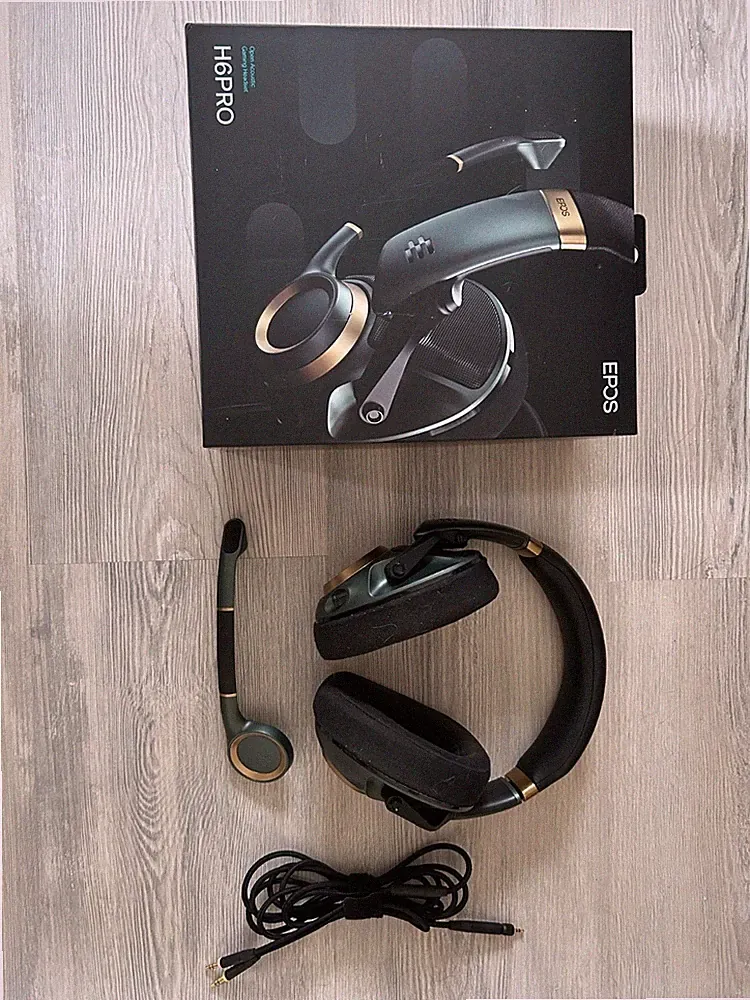 EPOS H6PRO Open Offene Akustik Gaming Headset Kopfhörer Schwarz