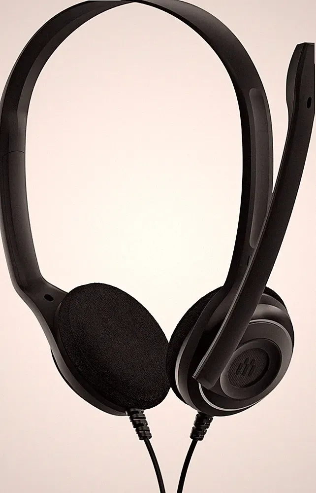 EPOS PC 8 USB On-Ear-Stereo Wired Headset mit Mikrofon, Kopfhörer mit Kabel