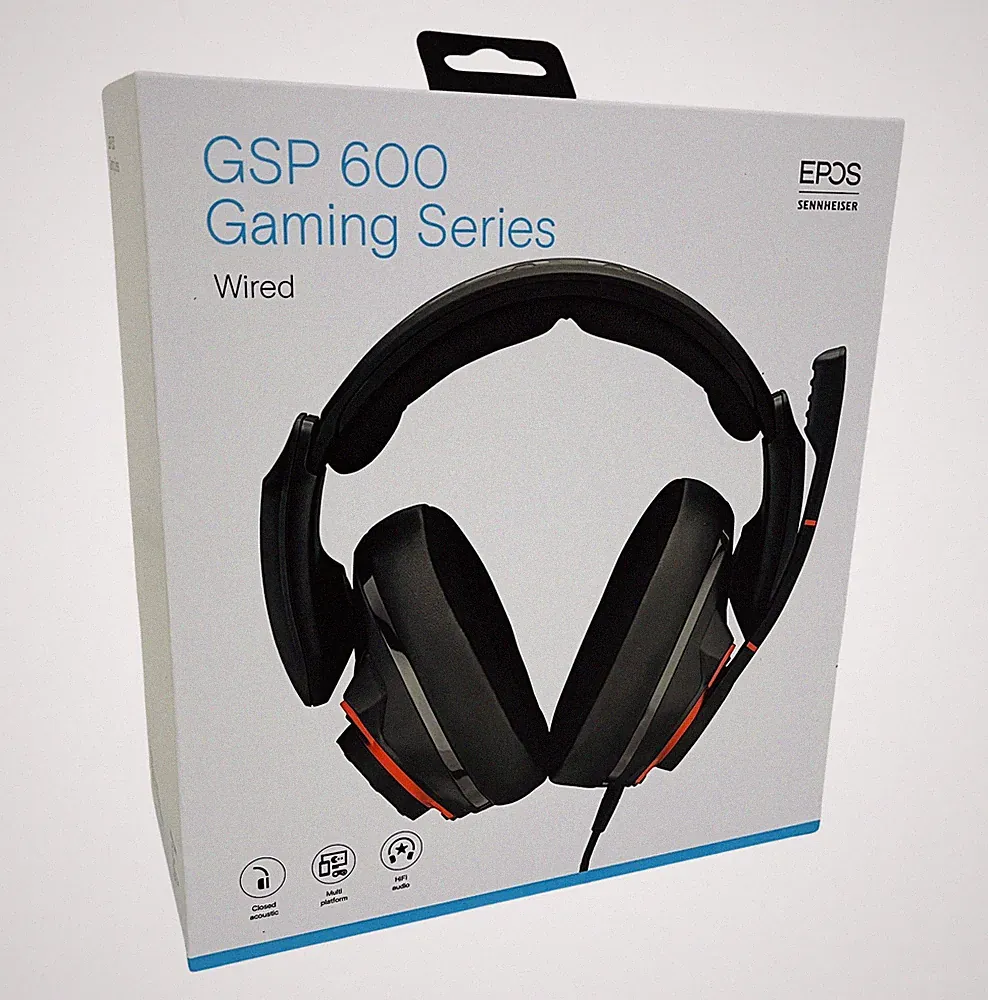 EPOS Sennheiser GSP 600 Gaming Headset Kopfhörer Flip to Mute Mikrofon Schwarz