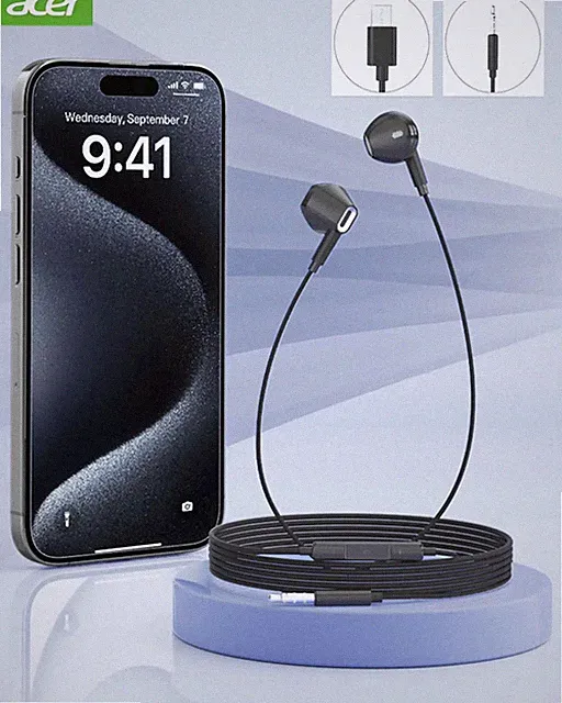 Ergonomische In Ear Ohrhörer mit Inline Steuerung und Mikrofon für Billig24