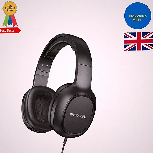 Ergonomischer RX-90 kabelgebundener On-Ear Kopfhörer mit integriertem Mikrofon für alle Geräte