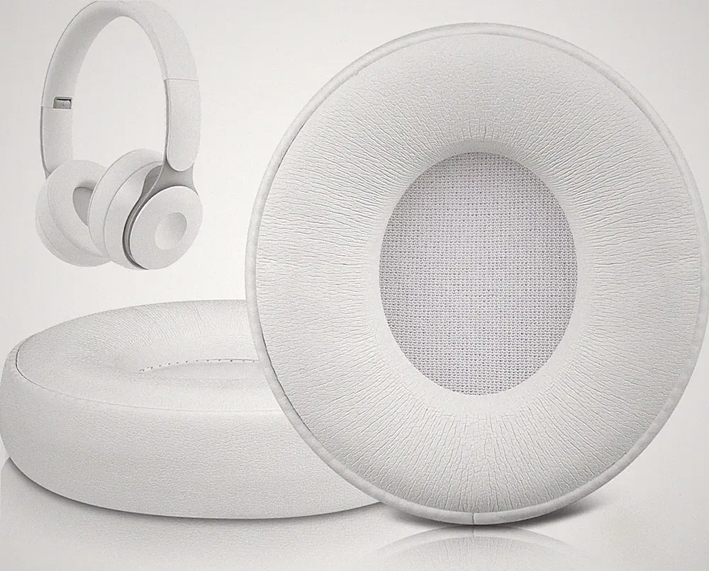 Ersatz Ohrpolster für Beats Solo Pro, On-Ear Kopfhörer, Proteinleder, Noise