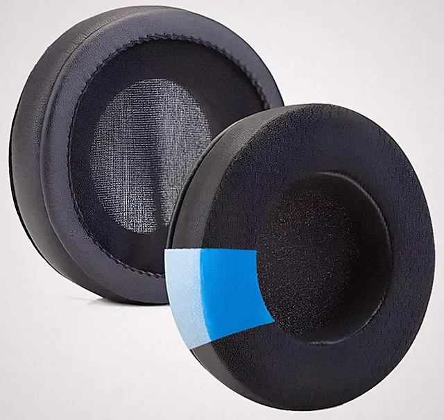 Ersatz OHRPOLSTER für Beyerdynamic DT990 / DT880 / DT660 / Custom One Schwarz