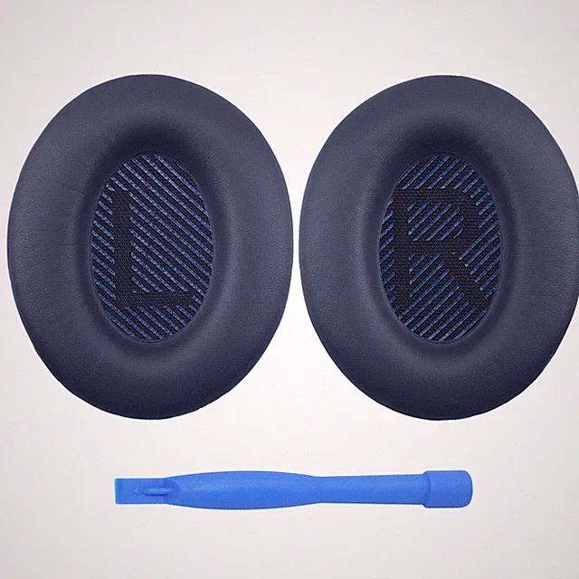 Ersatz Ohrpolster für Bose QC35/QC35 II - Memory PU Ohrpolster - Blau