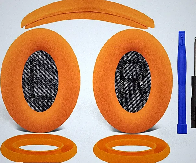 Ersatz Ohrpolster für Bose QuietComfort 35 QC35 II, Silikon Kopfband, Zubehör
