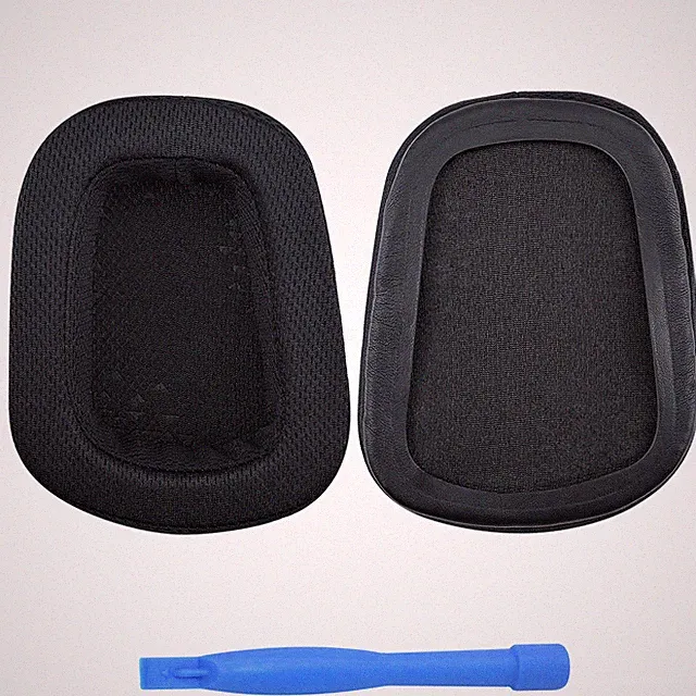 Ersatz Ohrpolster für Logitech G35, G230, G431, G533 - Mesh Gewebe Pads -Schwarz