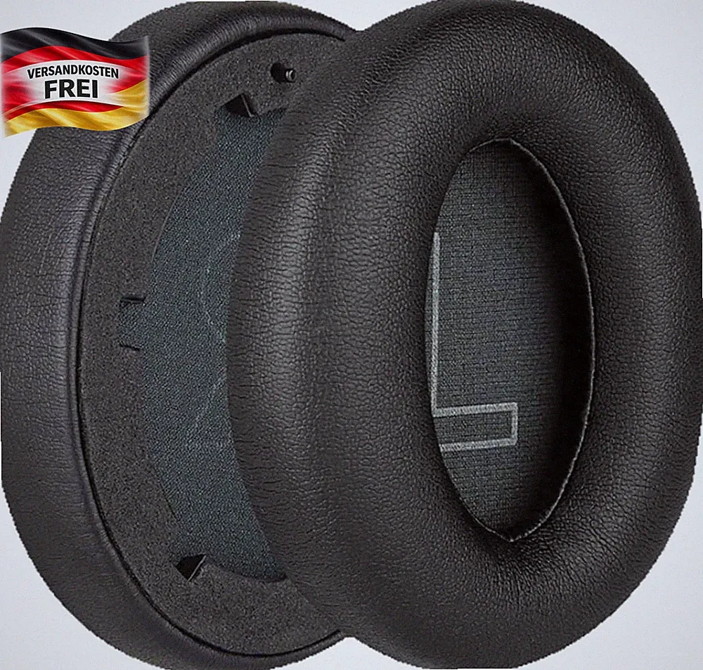 Ersatz-Ohrpolster für Noise Cancelling Kopfhörer Komfort & Schallisolierung Schw