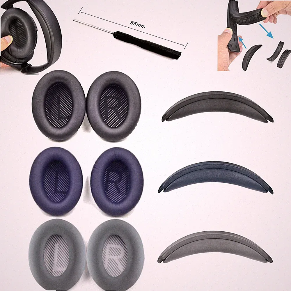 Ersatz Ohrpolster Kissen Kopfband für Bose QuietComfort QC35 QC35II Kopfhörer