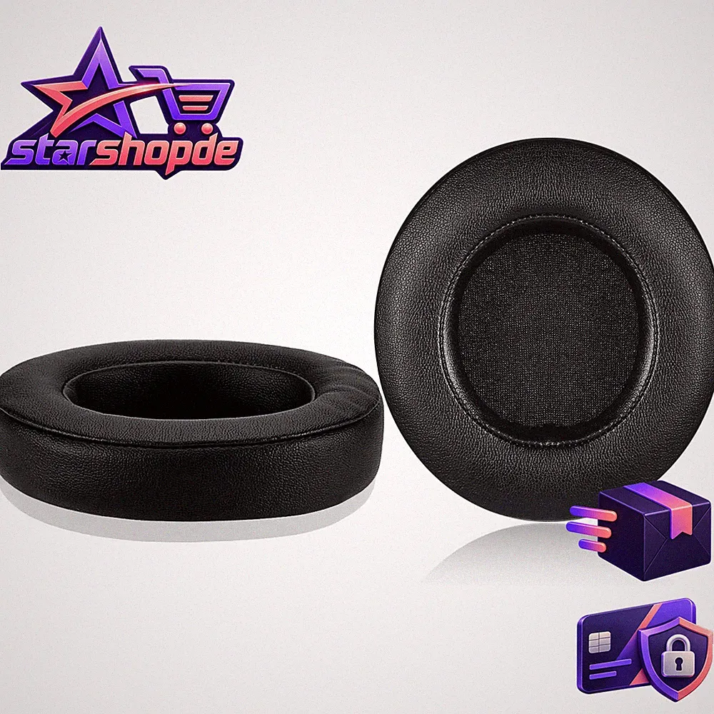 Ersatz Ohrpolster Memory-Schaum für Kraken Pro V2 Oval Schwarz Kopfhörer