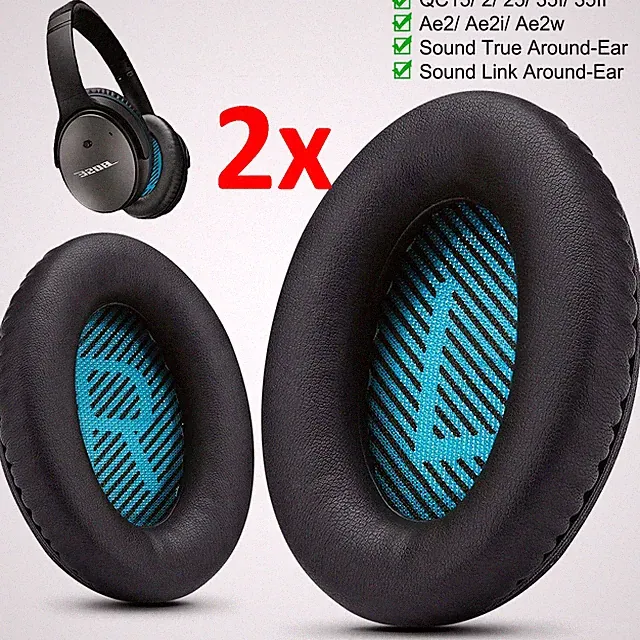 Ersatz Ohrpolster Pad Ohrpolster Kissen für BOSE Quietcomfort QC15 QC25 QC35 AE2