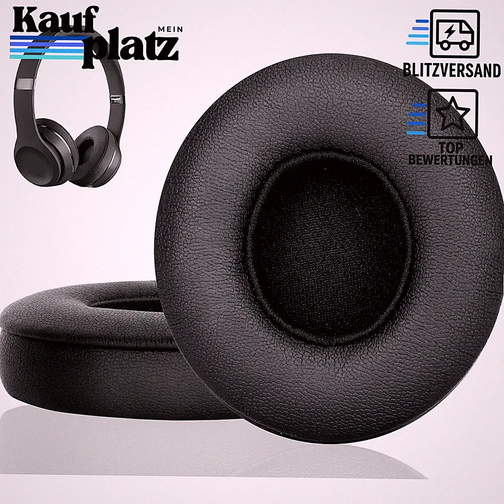 Ersatz Ohrpolster Schwarz für Beats Solo 2 3 Kopfhörer Zubehör Schutzhülle