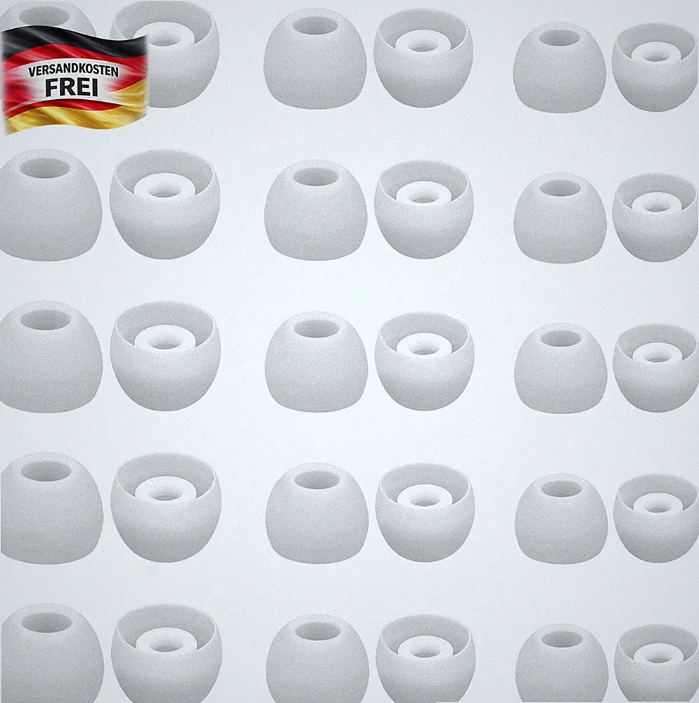 Ersatz-Ohrstöpsel 30er Set Silikon weich wasserdicht für In-Ear Kopfhörer