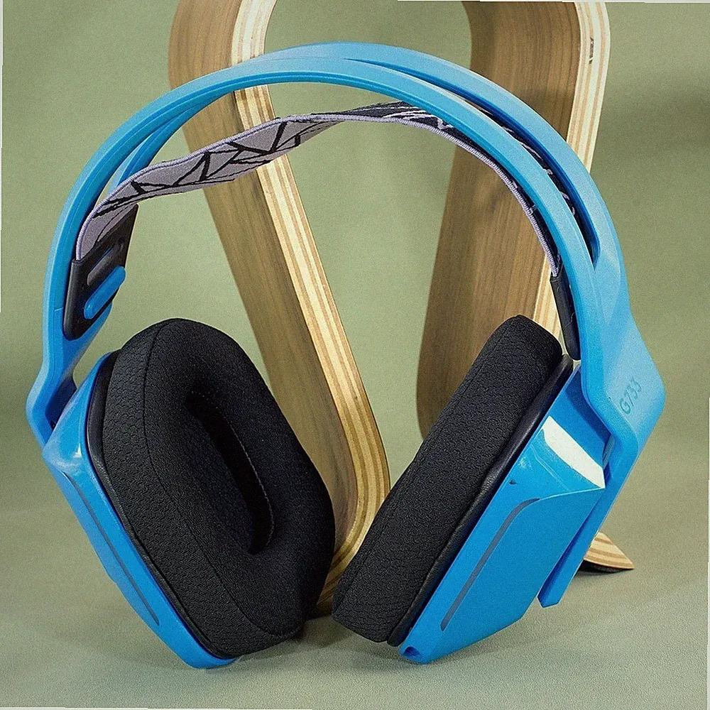 Ersatz PU Leder Ohrpolster für Logitech G533 und G335 Gaming Kopfhörer