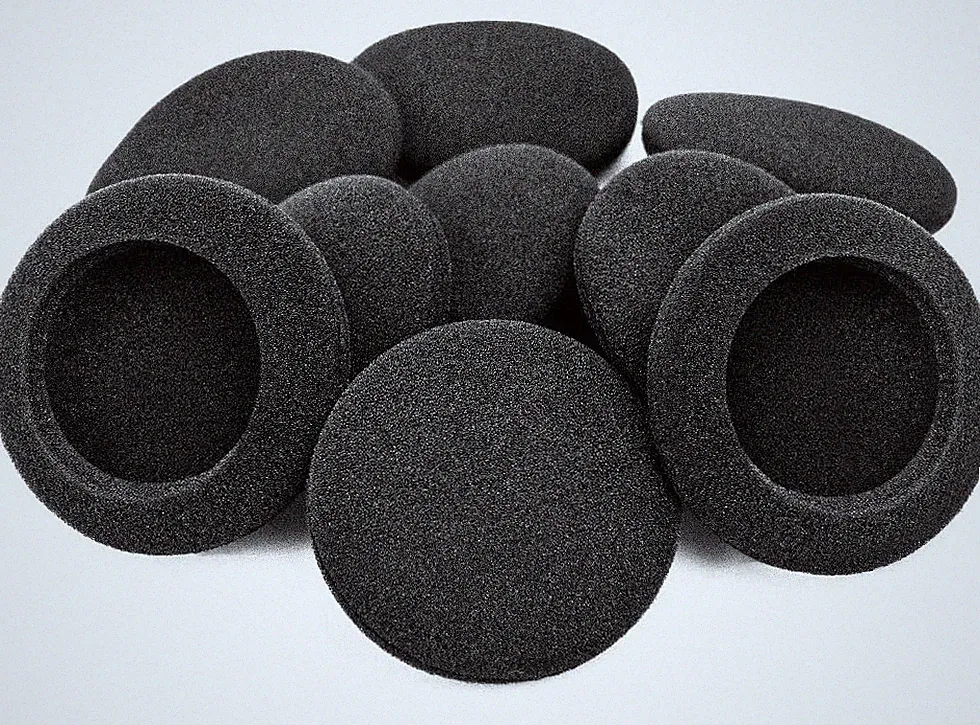 Ersatz Schaumstoff Ohrpolster 50mm für Kopfhörer AKG KOSS Sennheiser Sony 5 Paar