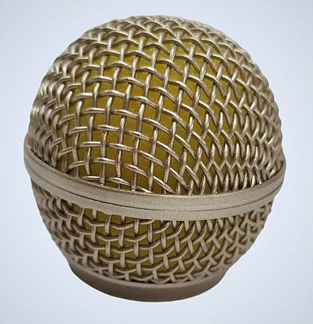 Ersatzkopf Mikrofon kompatibel Shure SM58 Beta58 Kopfhörer Eis Gold