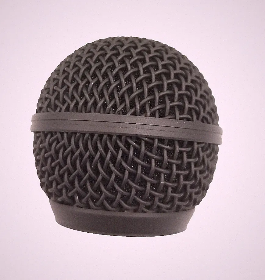 Ersatzkopf Mikrofon kompatibel Shure SM58 Beta58 Kopfhörer Eis schwarz