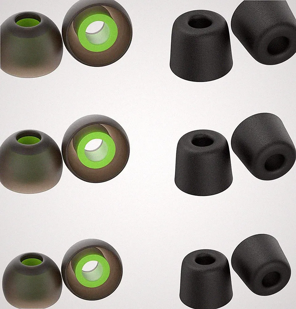Ersatzstöpsel, 12 Stück in Ear Kopfhörer Aufsätze 4-5.5Mm Ersatz Silikon Ohrstö