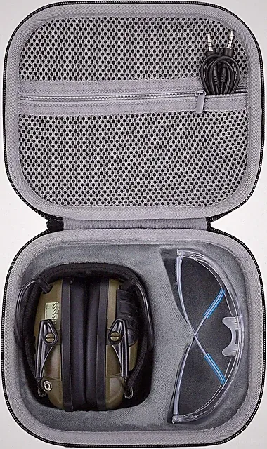 EVA-Schutztasche für Honeywell 1013530 Impact Sport Ohrenschützer, Schwarz