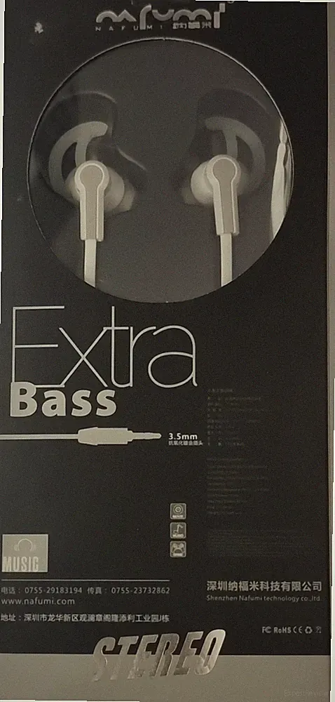 Extra Bass in-Ear-Kopfhörer 3,5mm Klinke mit Mikrofon, 111dB 32Ohm Headset