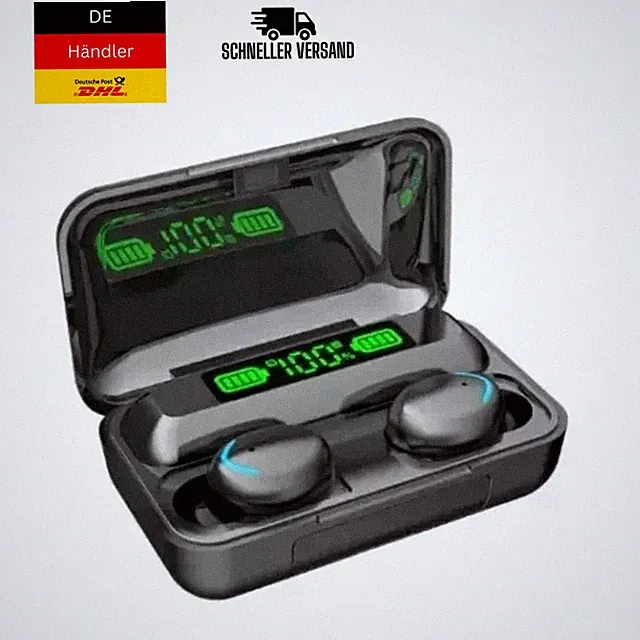 🎧 F9-5C Bluetooth TWS In-Ear Kopfhörer 9D Stereo Touch Wireless Ohrhörer
