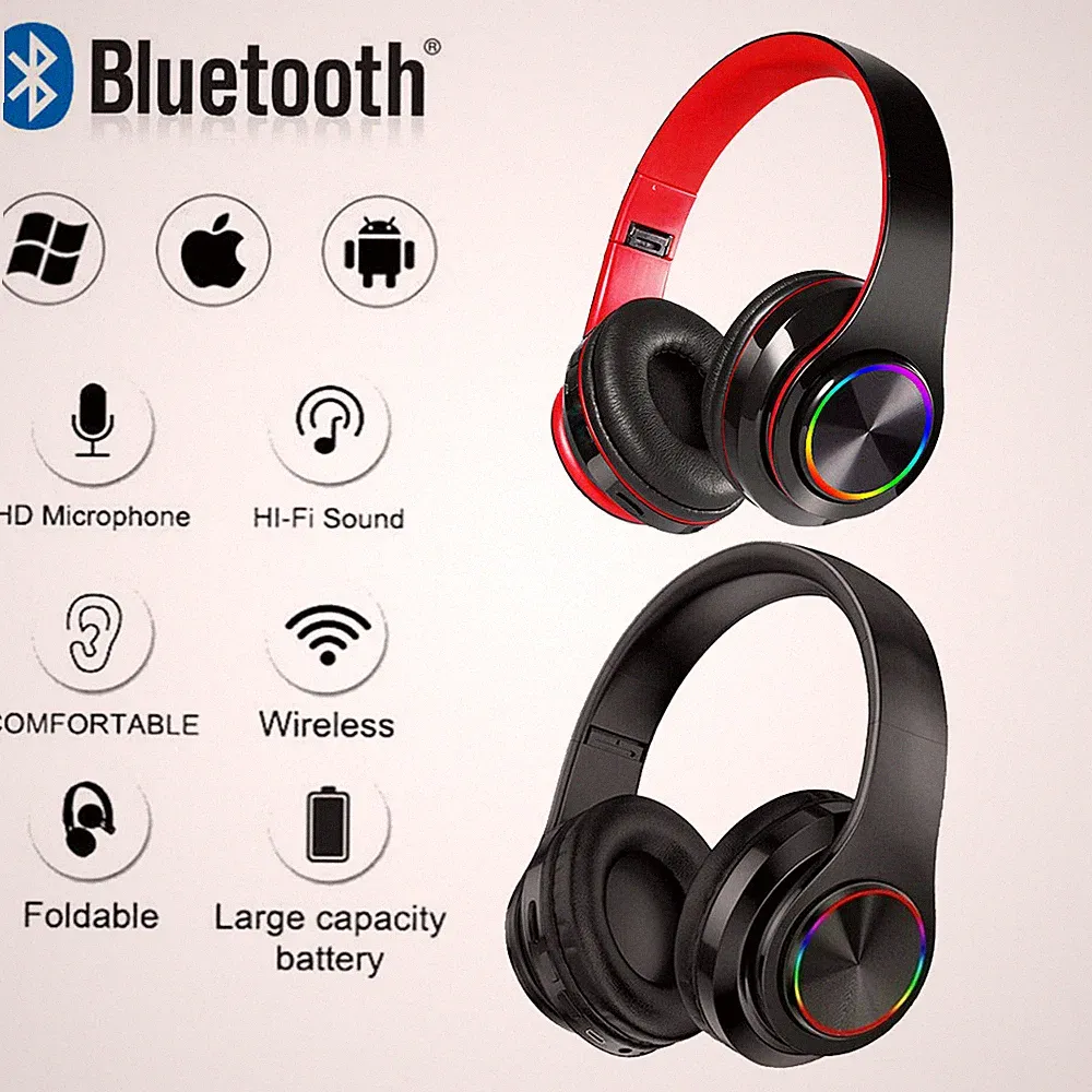 Faltbare On Ear Kopfhörer Bluetooth 5.0 Kabellos Stereo Bass Kopfhorer Kabellos
