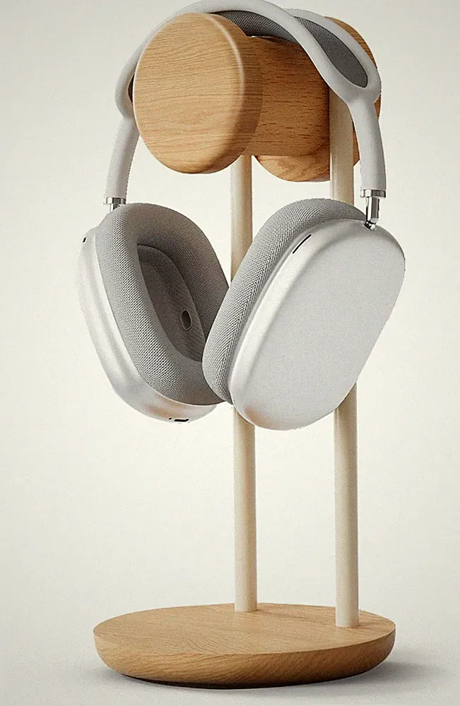 Fenge Kopfhörerständer Aus Massivholz Und Metall, Universeller Headset-Ständer F