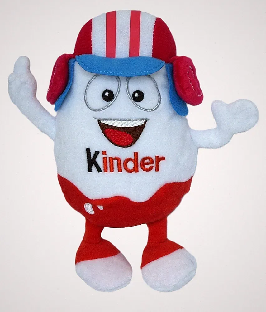 Ferrero Plüschfigur Kinder Überraschung Plüsch Ei Kuscheltier Kopfhörer Rucksack