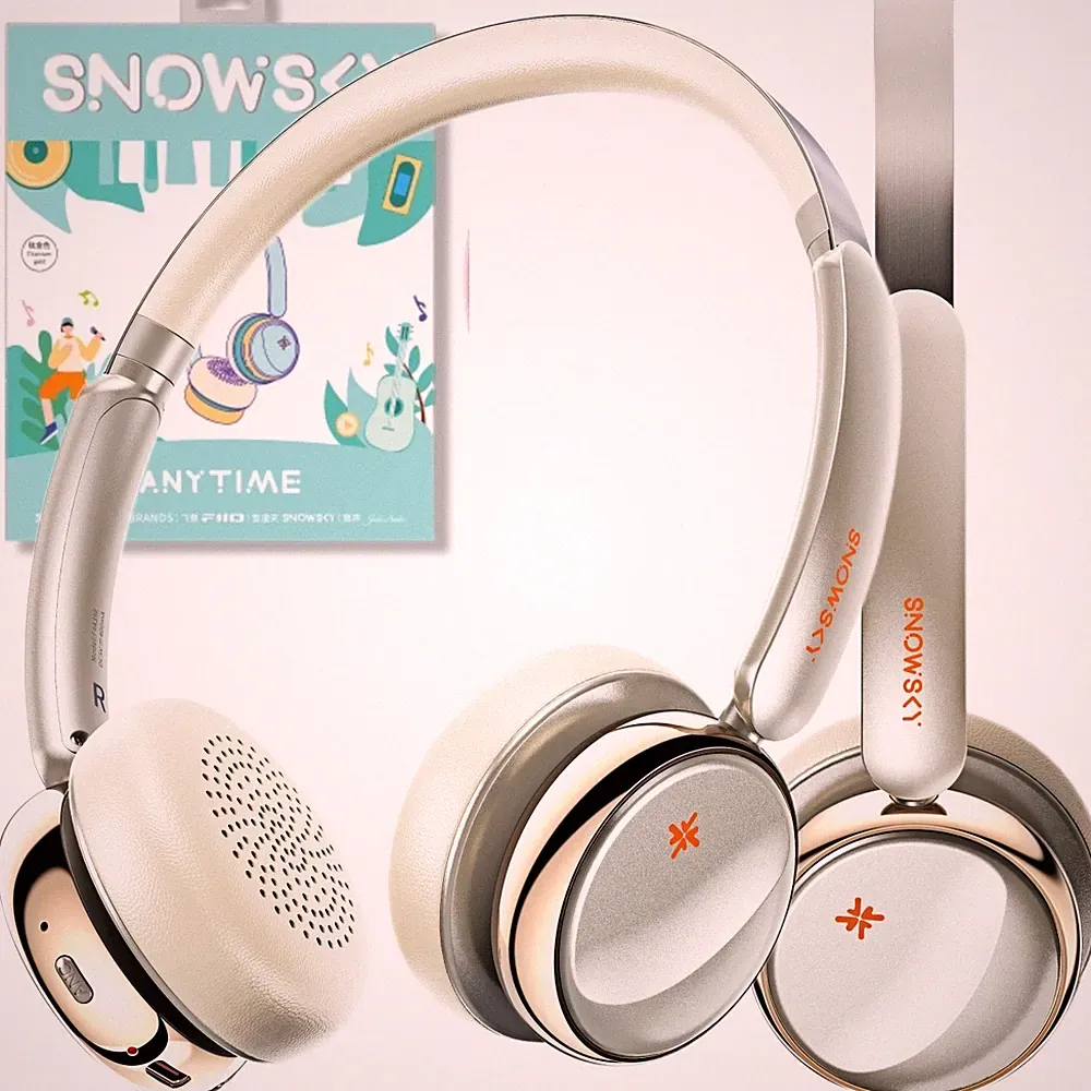 FiiO Snowsky Anytime - Titanium Gold - On-Ear-Bluetooth-Kopfhörer mit aktiver