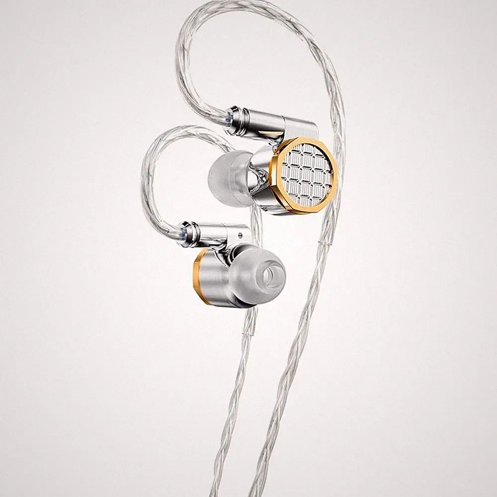 FiiO Snowsky OAK NANO Silber In-Ear Monitor Kopfhörer Hi-Res 50 Ohm IEM