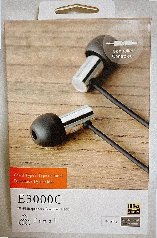 final E3000C In-Ear Monitor Mit Mikrofon Und Controller Edelstahl Silber 3,5mm
