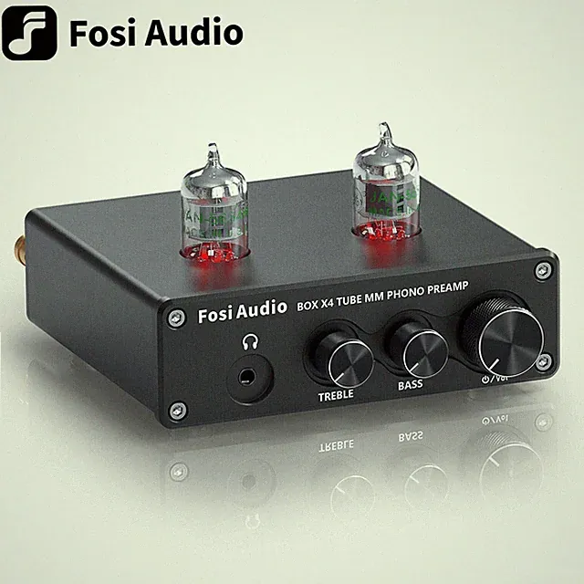 Fosi Audio Box X4 Phono Vorverstärker Kopfhörerverstärker Vakuumröhren für MM