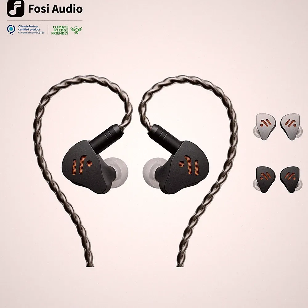 Fosi Audio IM4 3,5/4,4 mm Balanced Offene HiFi-In-Ear-Kopfhörer, N52 Dual Magnet
