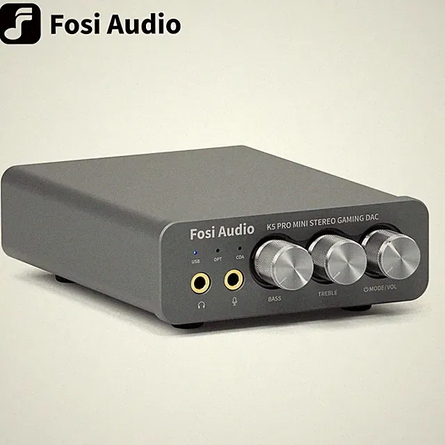 Fosi Audio K5 PRO Kopfhörer Verstärker Gaming DAC Digital zu Analog Converter
