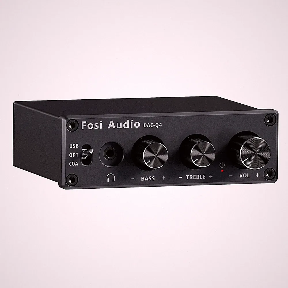 Fosi Audio Q4 Kopfhörer Verstärker Gaming DAC für PS5/PC/MAC/Aktive Lautsprecher