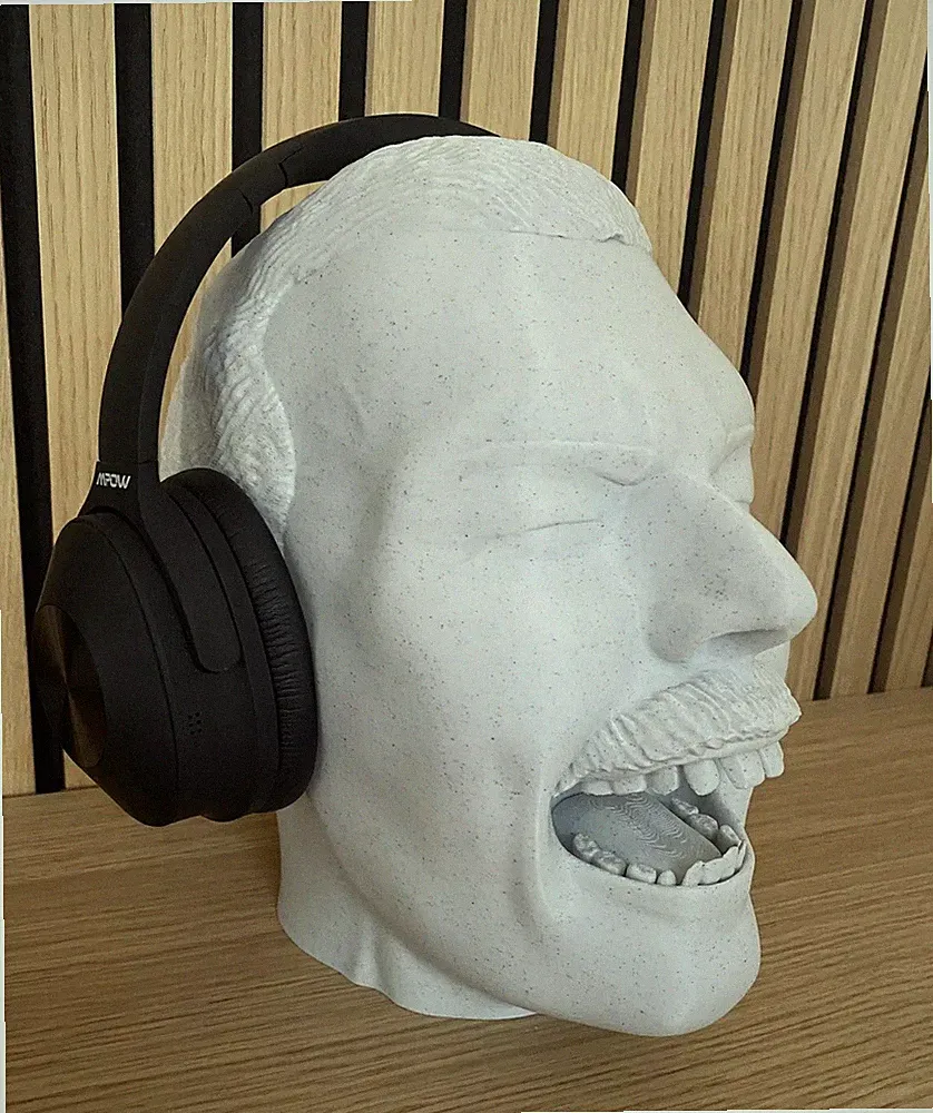 Freddie Mercury Kopfhörer Headset Halter Ständer Gaming Büste Geschenk Kopf