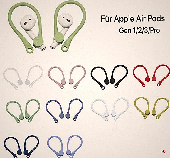 Für Appel Airpods Kopfhörer Zubehör Silikon Sport Anti-Lost Ohrhaken Ear Hooks
