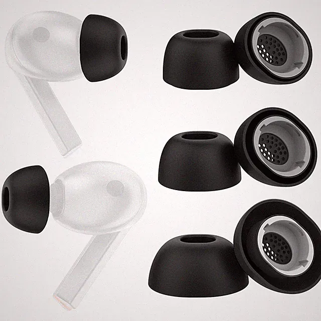 Für Galaxy Buds3 Pro Ohrstöpsel Silikon Comfort Fit S M L 3 Paar Schwarz